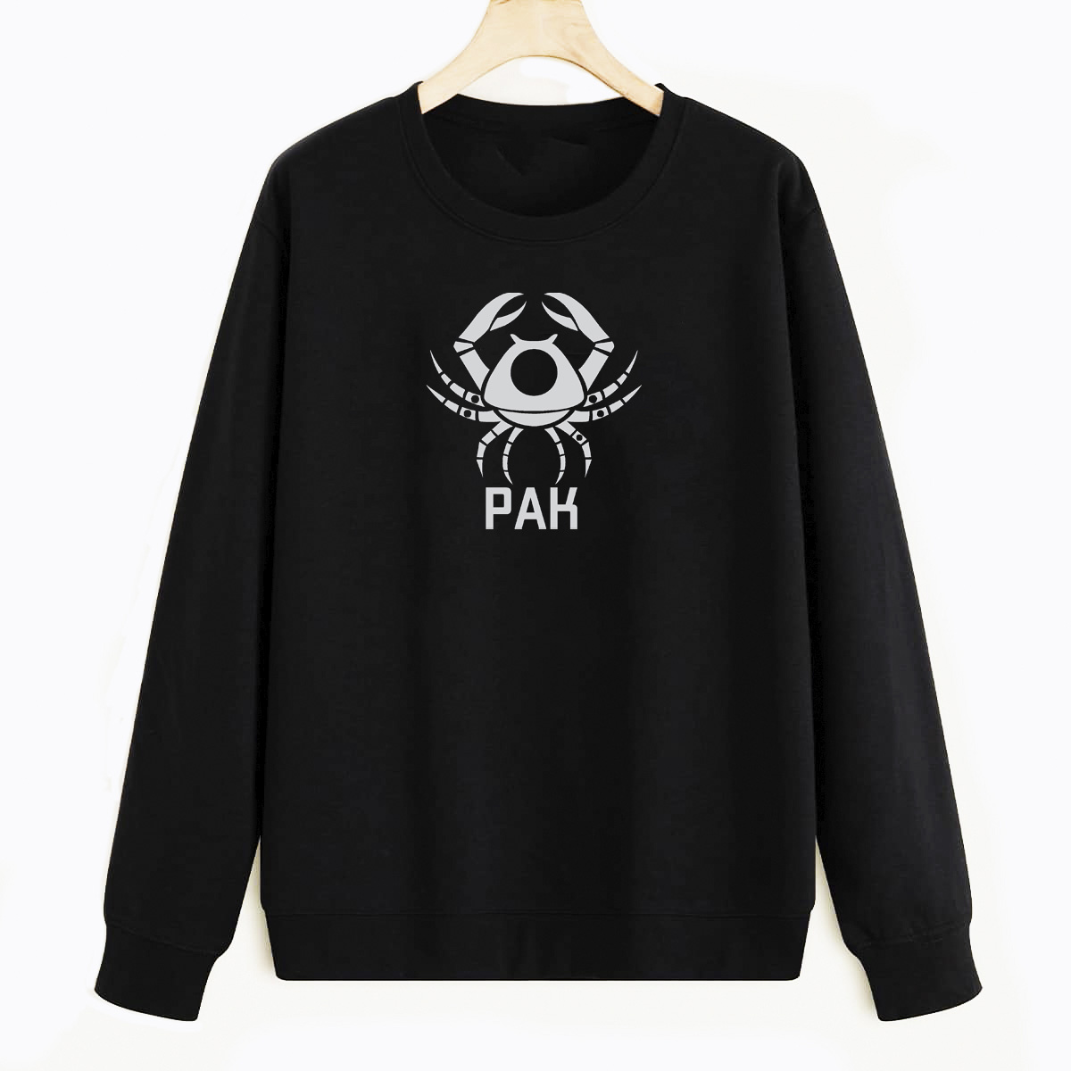 Свитшот черный CoolPodarok Знак зодиака Рак