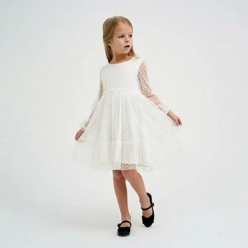 Платье Kaftan, размер 36, бежевый, белый