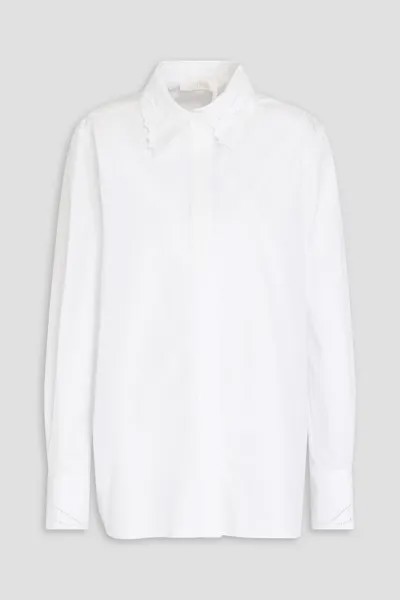 Рубашка из хлопка и поплина Chloé, белый