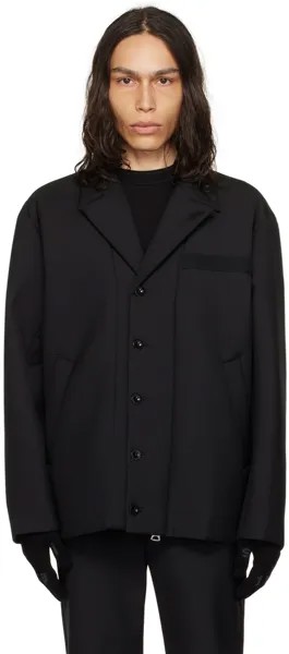 Черный костюмный пиджак sacai