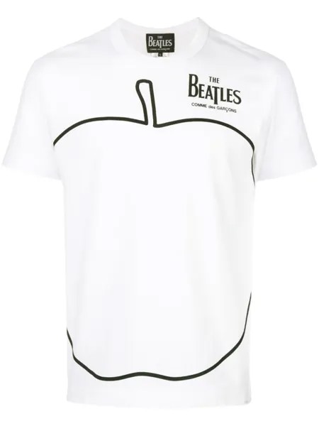 Comme des Garçons apple print T-shirt, белый