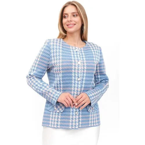 Пиджак Текстильная Мануфактура, размер 58, голубой, синий