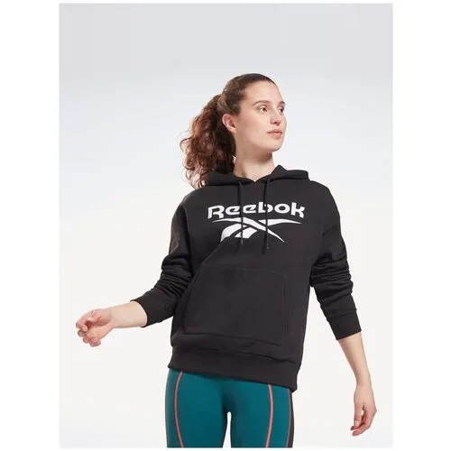 Худи REEBOK RI BL Fleece Hoody GS9391 женская, цвет серый, размер 2XS