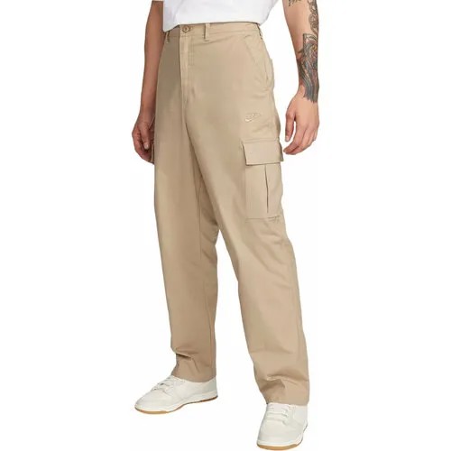 Брюки спортивные NIKE Club Cargo Pants, размер 34-32, бежевый