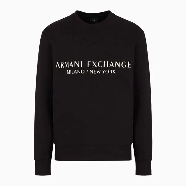 Свитшот Armani Exchange Milano New York, черный