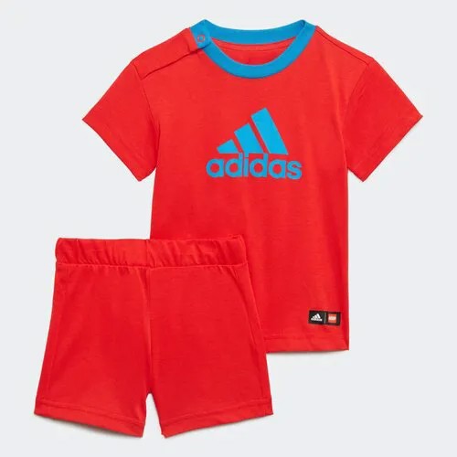 Костюм adidas, размер 98, красный