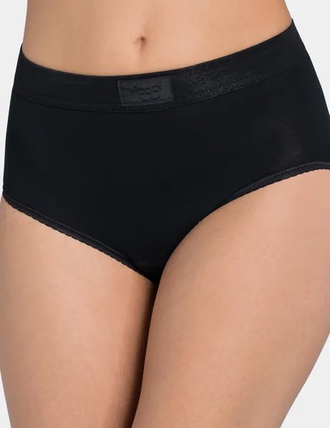 Трусы макси Double Comfort из богатого хлопка Sloggi, черный