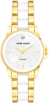 Fashion наручные  женские часы Anne Klein 4118WTGB. Коллекция Diamond