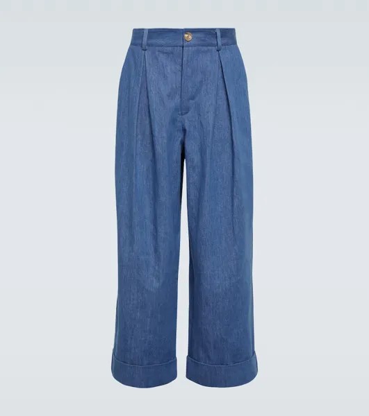 Хлопковые брюки чинос King & Tuckfield, синий