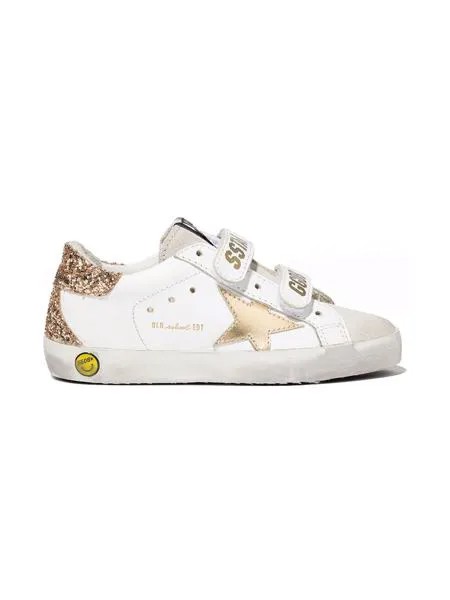 Golden Goose Kids кеды Superstar на липучках