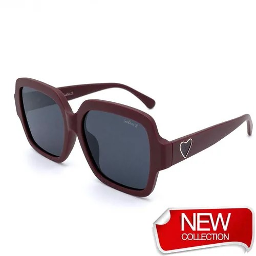Солнцезащитные очки Smakhtin'S eyewear & accessories, бабочка, оправа: пластик, поляризационные, с защитой от УФ, для женщин, бордовый