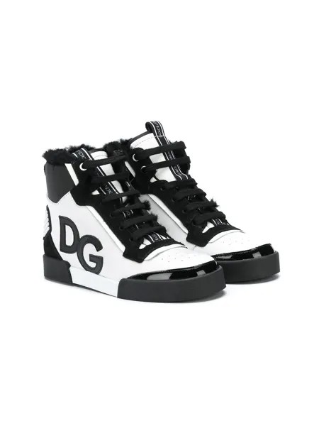Dolce & Gabbana Kids высокие кеды Portofino Light