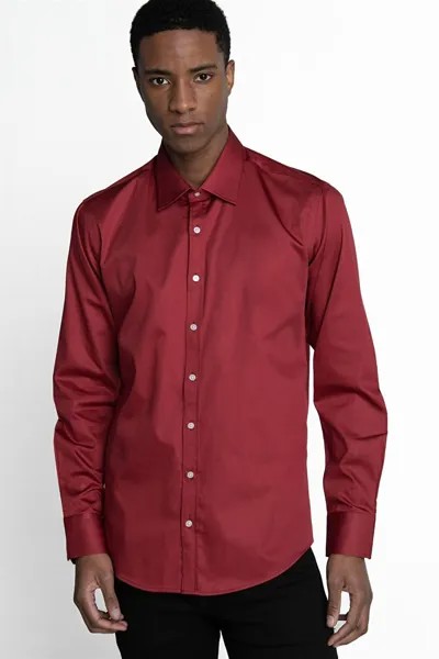 Современная приталенная мужская рубашка из атласа премиум-серии Koton TUDORS