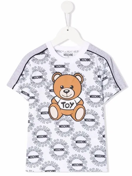 Moschino Kids футболка Teddy Bear с логотипом