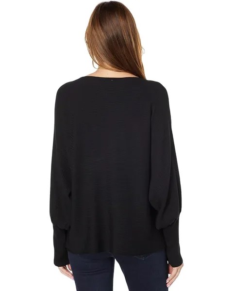 Свитер Anne Klein Dolman Sleeve Sweater with Cuff, черный