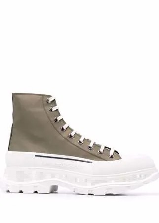 Alexander McQueen высокие кеды на шнуровке