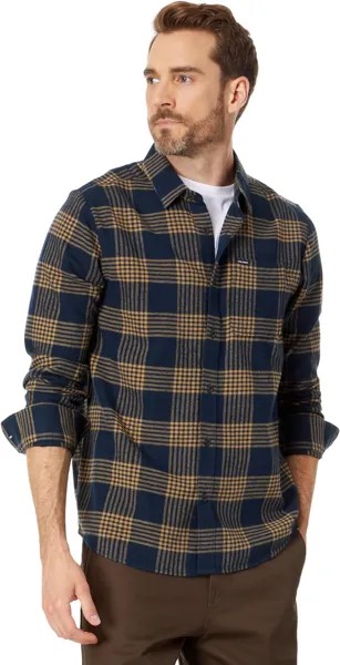 Рубашка Caden Plaid Long Sleeve Volcom, темно-синий