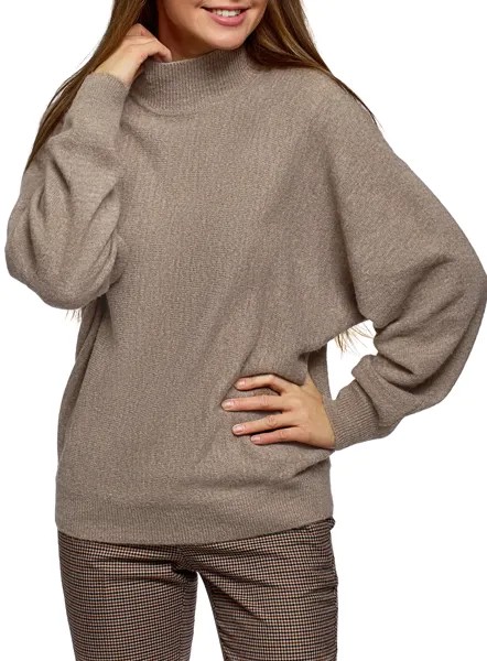 Джемпер женский oodji 64407147 бежевый XL
