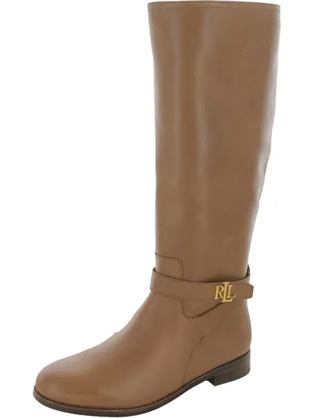 Женские кожаные сапоги до колена Brittaney для верховой езды Lauren Ralph Lauren, цвет Polo Tan