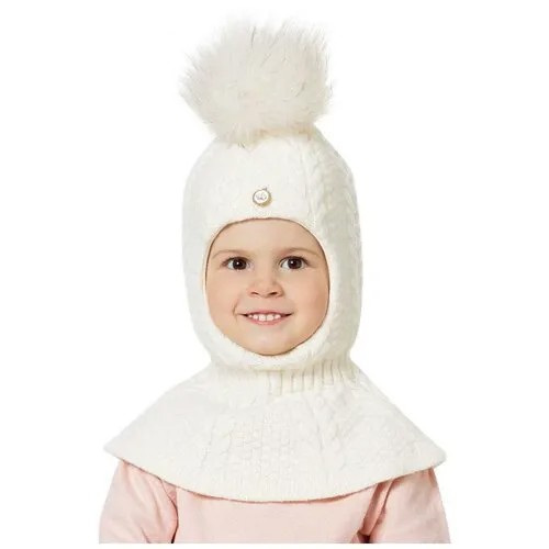 Шапка-шлем для девочки Kotik Торри 6 лет белый