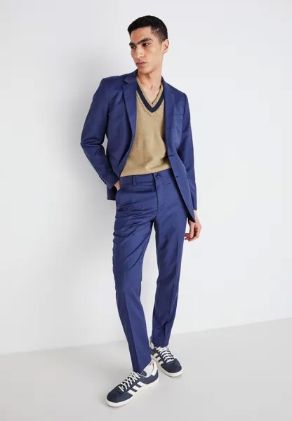 Костюм SLHSLIM NEIL CHECK SUIT Selected Homme, темно-синий