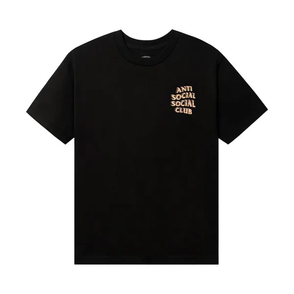 Белая футболка Anti Social Social Club из штакетника, цвет Черный