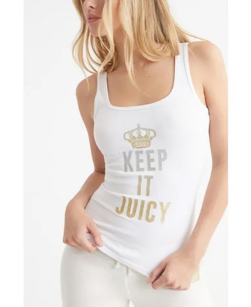 Женская майка Keep It Juicy Juicy Couture, белый