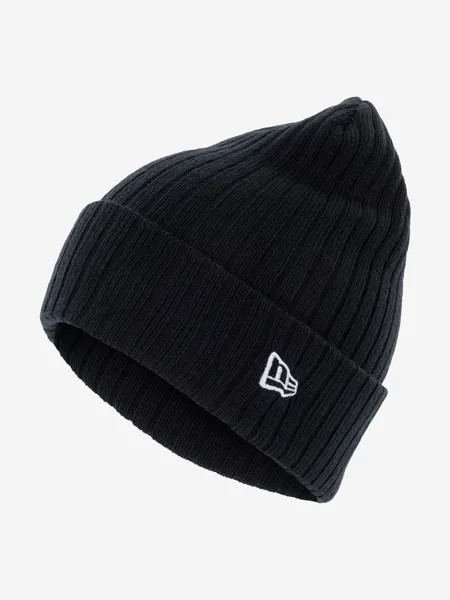 Шапка New Era Ribbed Patch Cuff Knit, Синий