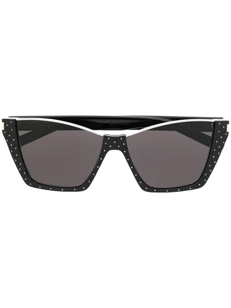 Saint Laurent Eyewear солнцезащитные очки Kate в оправе 'бабочка'