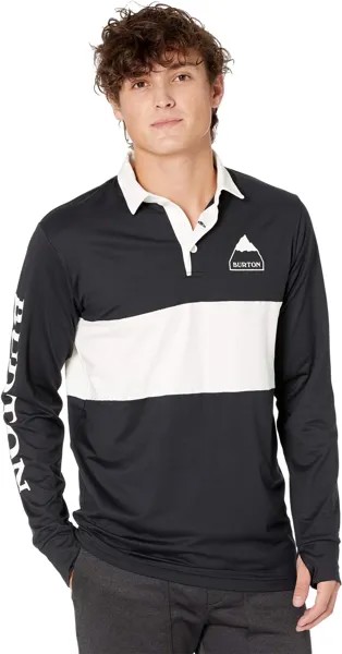 Рубашка-поло Midweight Rugby Burton, цвет True Black/Stout White