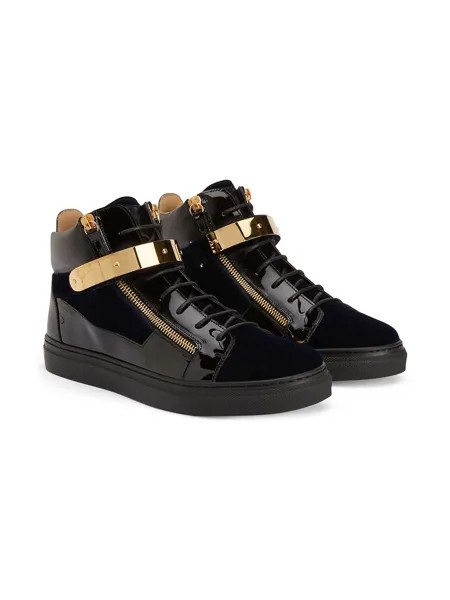 Giuseppe Junior кеды Kriss 1/2 с бархатными вставками