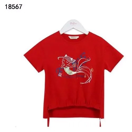 Блуза DELORAS, Размер 98 см, красный, 18567