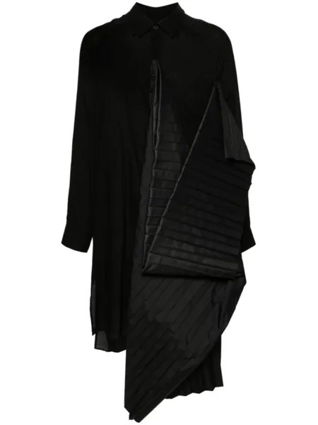 Yohji Yamamoto рубашка Lawn U-Long, черный