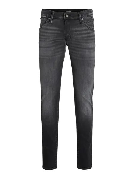 Джинсы скинни JACK & JONES GLENN FOX, черный деним