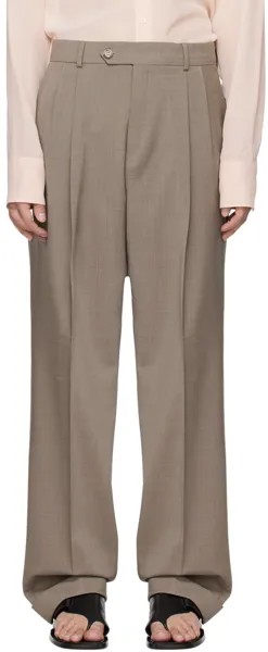 Серо-коричневые брюки Ferito Max Mara