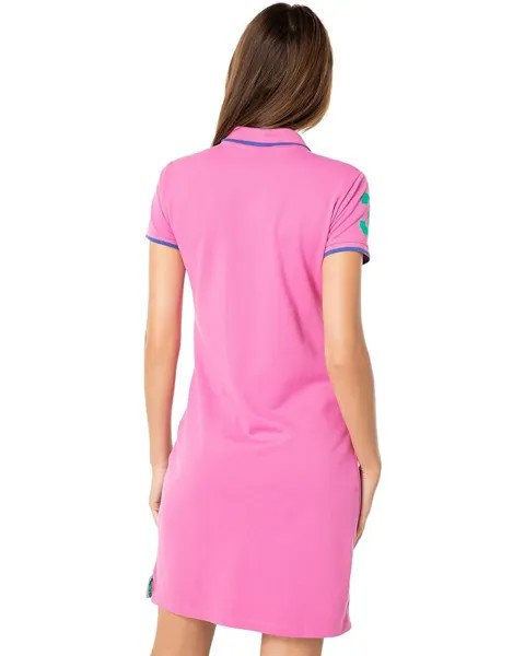 Платье U.S. POLO ASSN. Triple Crown Polo Dress, цвет Pink Pizazz