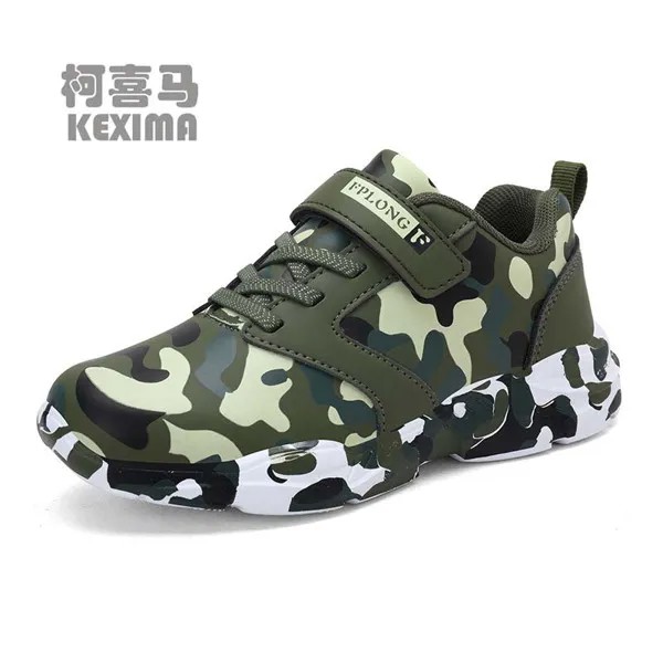 Новые камуфляжные кожаные дышащие легкие кроссовки KEXIMA для военных тренировок для мальчиков и девочек, спортивная обувь для отдыха, кроссо...