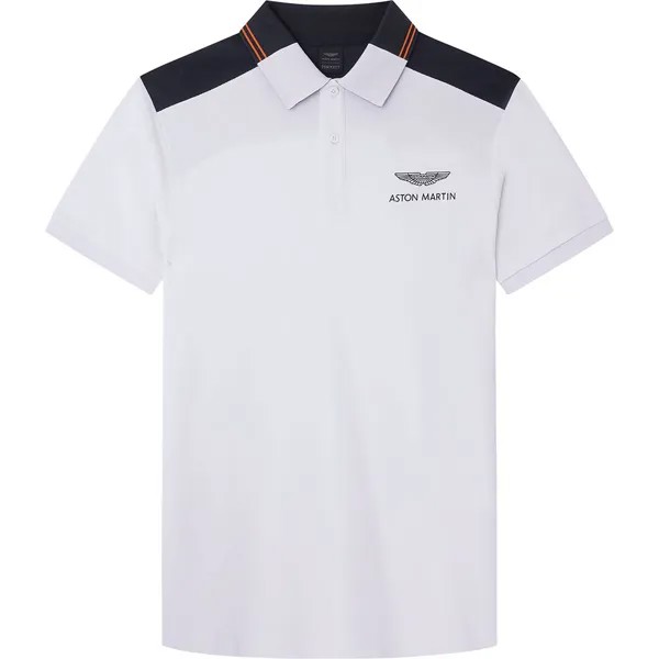 Поло с коротким рукавом Hackett Amr Colour Block, белый