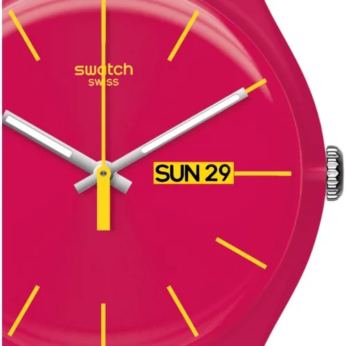 Наручные часы swatch, красный
