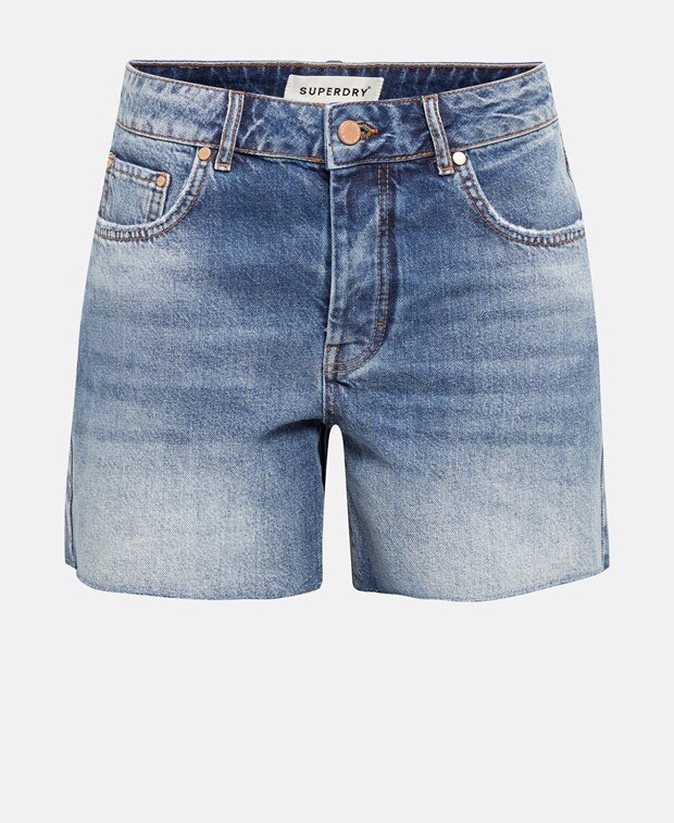 Джинсовые шорты Superdry, темно-синий