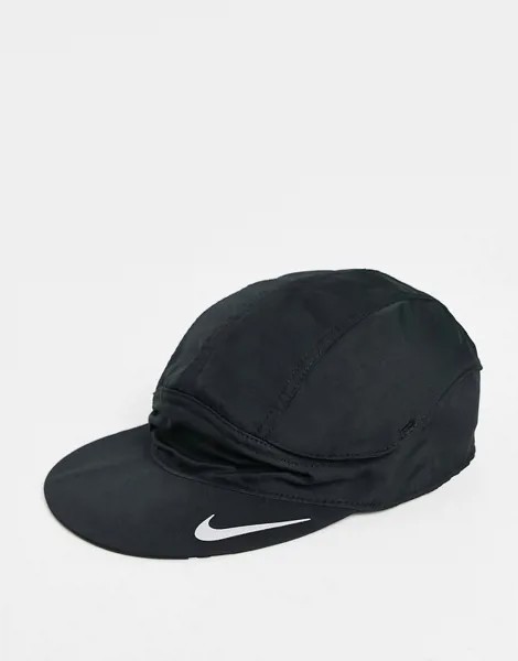 Черная кепка Nike Running Tailwind-Черный цвет