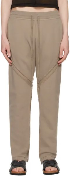 Серо-коричневые спортивные штаны с оправой John Elliott