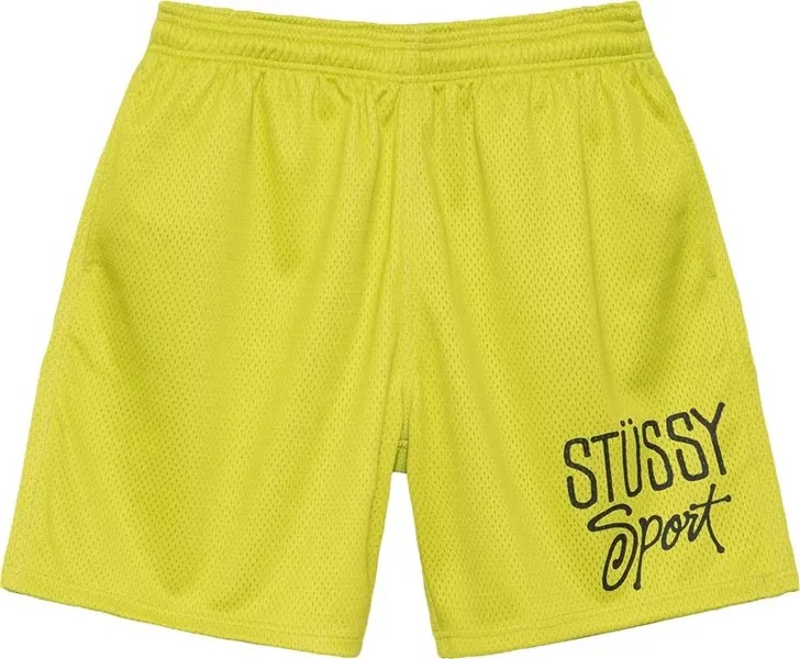 Шорты Stussy Mesh Sport, зеленый