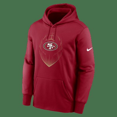 Худи Nike San Francisco 49ers Icon Men’s Therma NFL Pullover Hoodie, красный