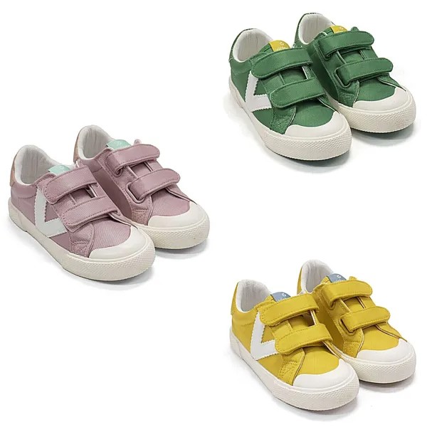 Детские кроссовки Victoria, модная обувь, регулируемые два ремешка, новый размер для маленьких детей