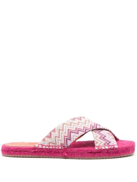 Missoni эспадрильи с узором зигзаг, розовый