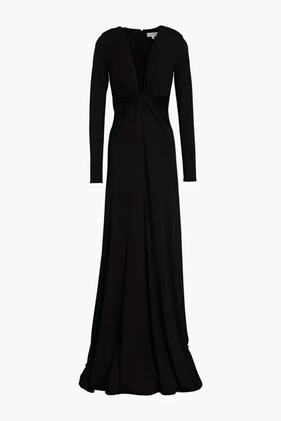 Платье Andie из перекрученного джерси HALSTON, черный
