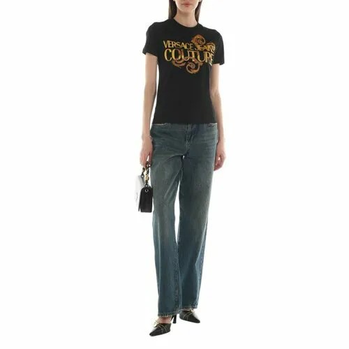 Футболка Versace Jeans Couture, размер S, чёрный