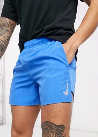 Синие шорты длиной 5 дюймов Nike Running Challenger-Голубой