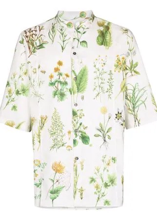 Salvatore Ferragamo рубашка с короткими рукавами и цветочным принтом
